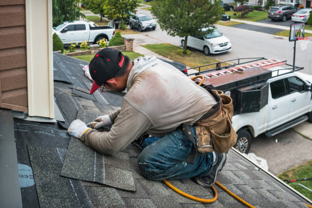 Professional Roofing technician working in Nebo, NC